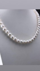 Gargantilla Plata Perla de rio