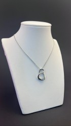 Cadena conjunto aros plata